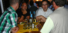 Bis spät in die Nacht